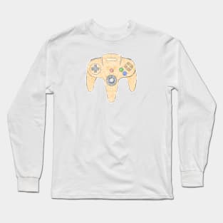 Gamepad SixtyFour - Yellow Long Sleeve T-Shirt